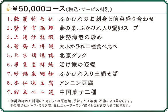 50000円コース